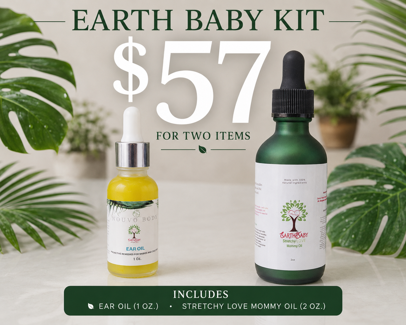 Stretch mark or ear oil