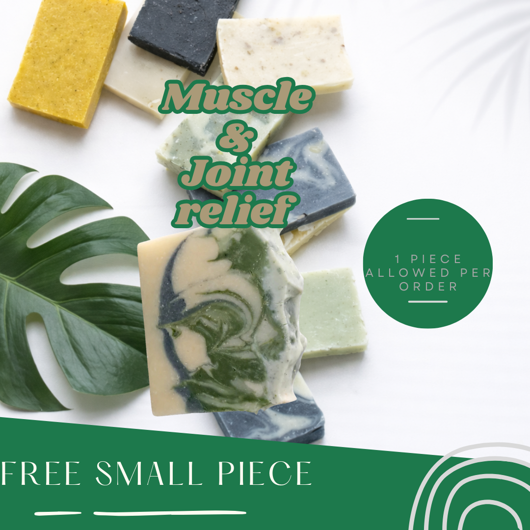 FREE Muscle & Joint relief Bar Soap — 1 small piece
