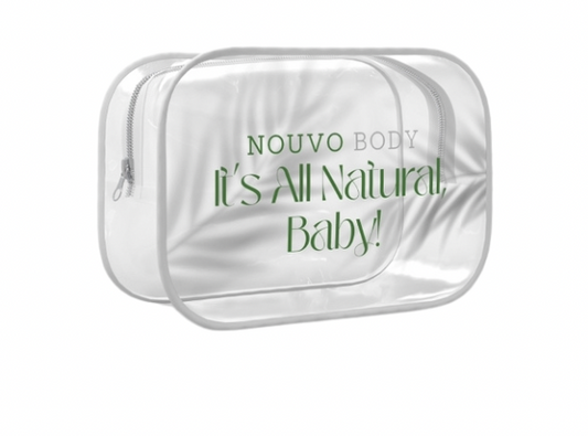 “It’s all natural”  clear pouch