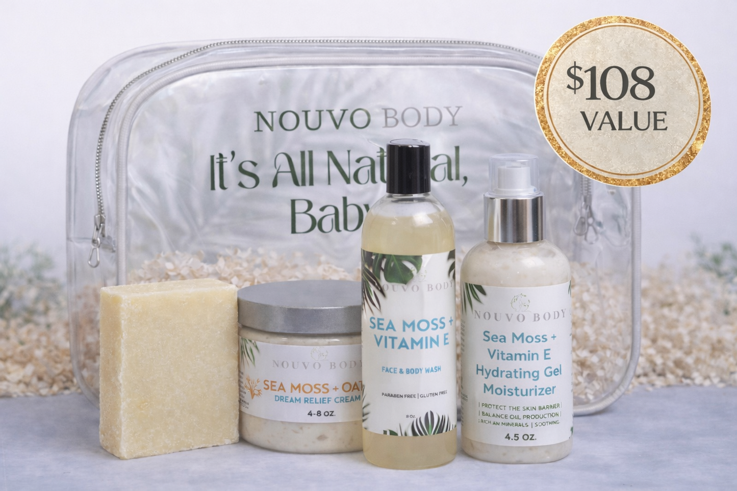 Sea Moss Skin Relief Holiday Gift Set
($108 Value)
