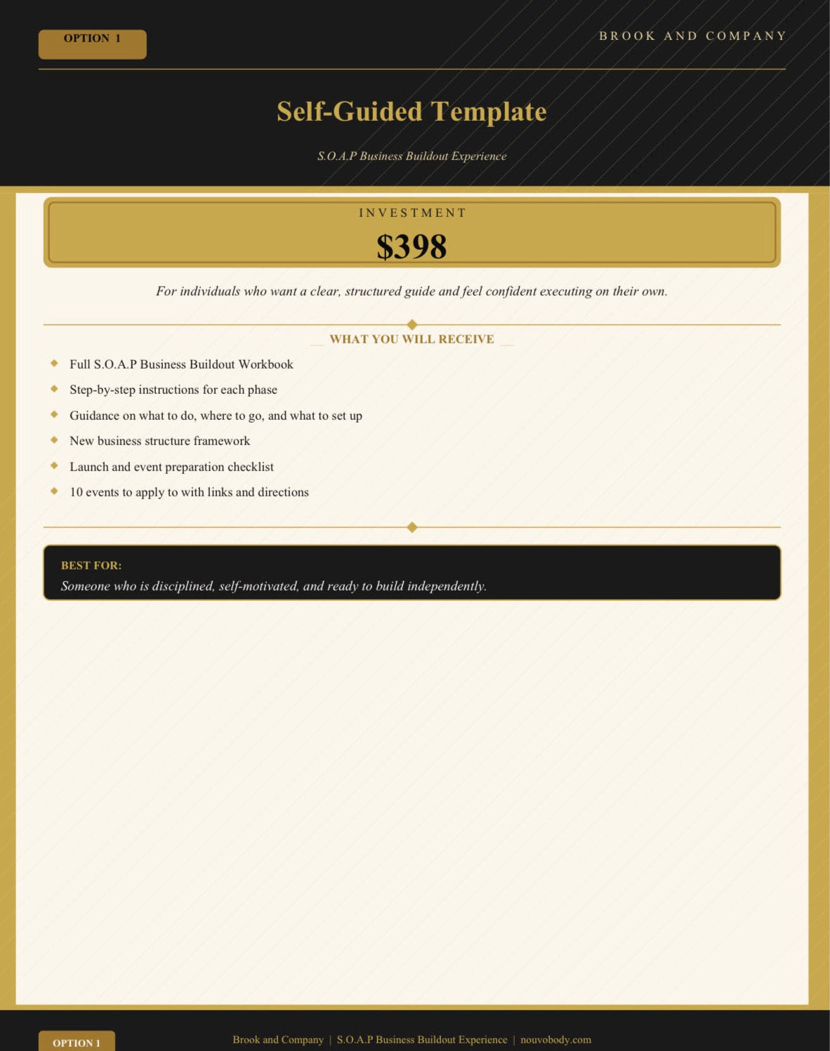 Self-Guided Template