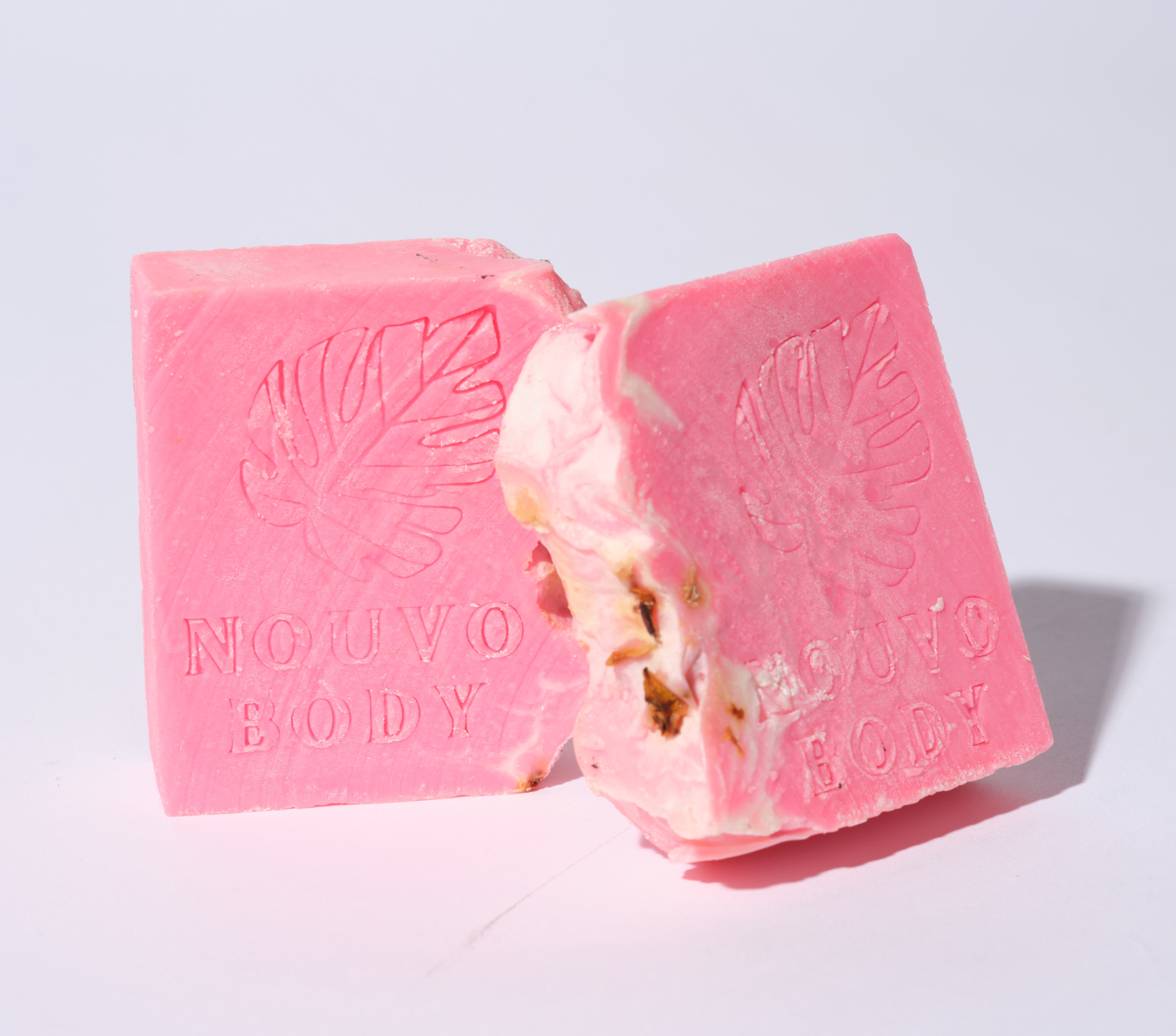 Rose Clay Bar soap (2 thick Bars) NOUVO BODY